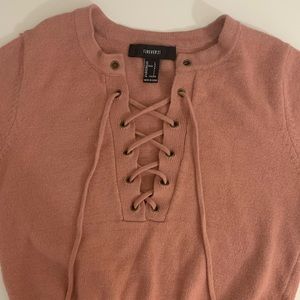 Lace long sleeve sweater top